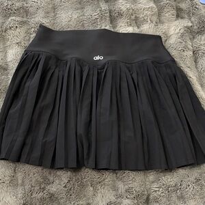 ALO Yoga Black Skater Skirt